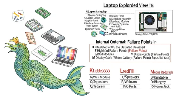 Аппаратные причины чёрного экрана на ноутбуке
