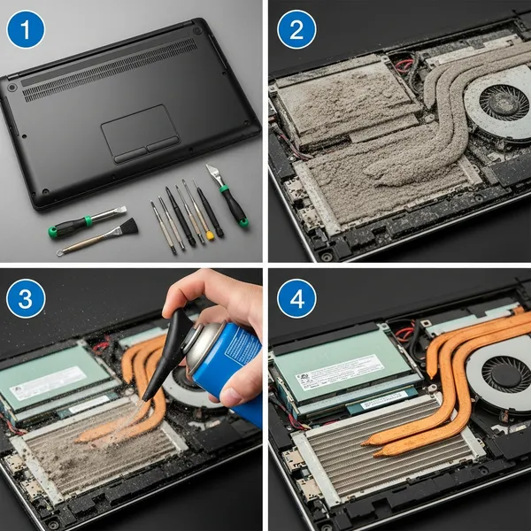 Пошаговая инструкция по чистке ноутбука от пыли