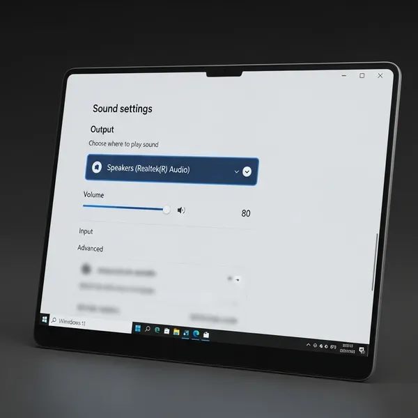 Проверка и настройка аудиовыхода в Windows 11