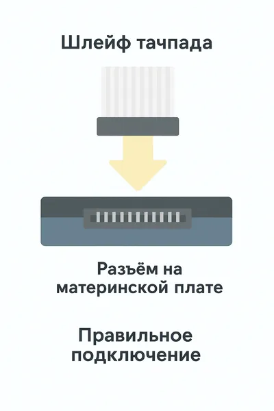 Схема подключения шлейфа тачпада ноутбука
