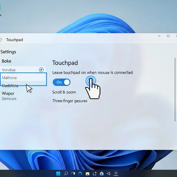 Настройка тачпада в системе Windows