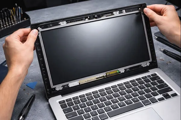 Процесс замены матрицы ноутбука