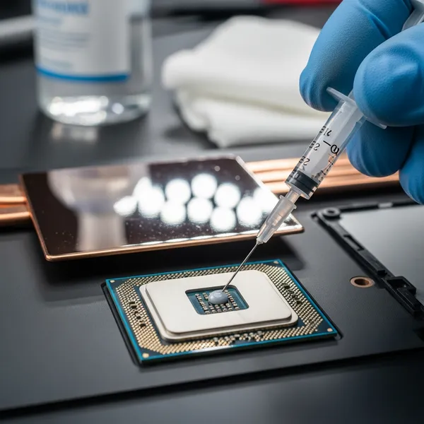 Правильное нанесение термопасты на процессор ноутбука